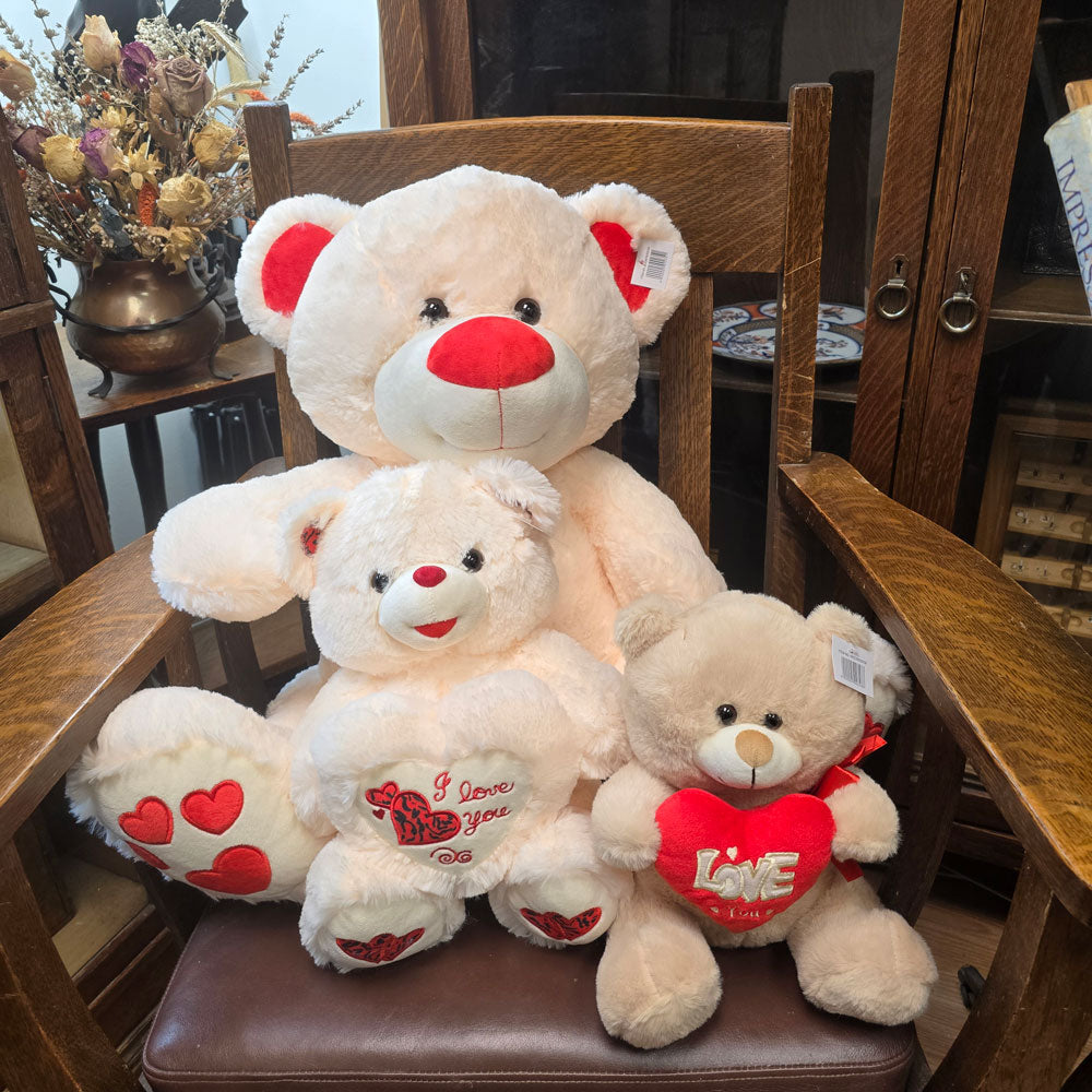Oursons de la Saint-Valentin (3 tailles disponibles)