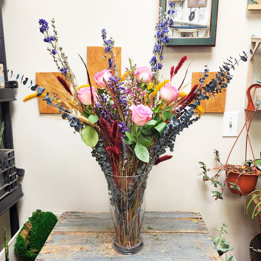 Florist Design HB-2 (Custom Designed Long Lasting Dry & Fresh Flower Bouquet)