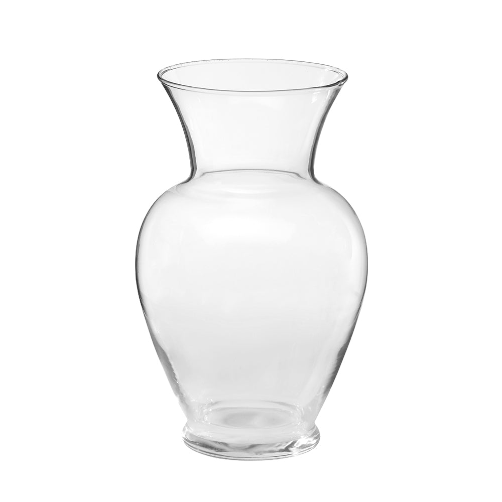 Vase en verre transparent