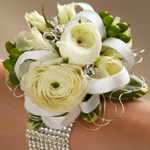 Corsage - The White Wedding Corsage J-W8-4639