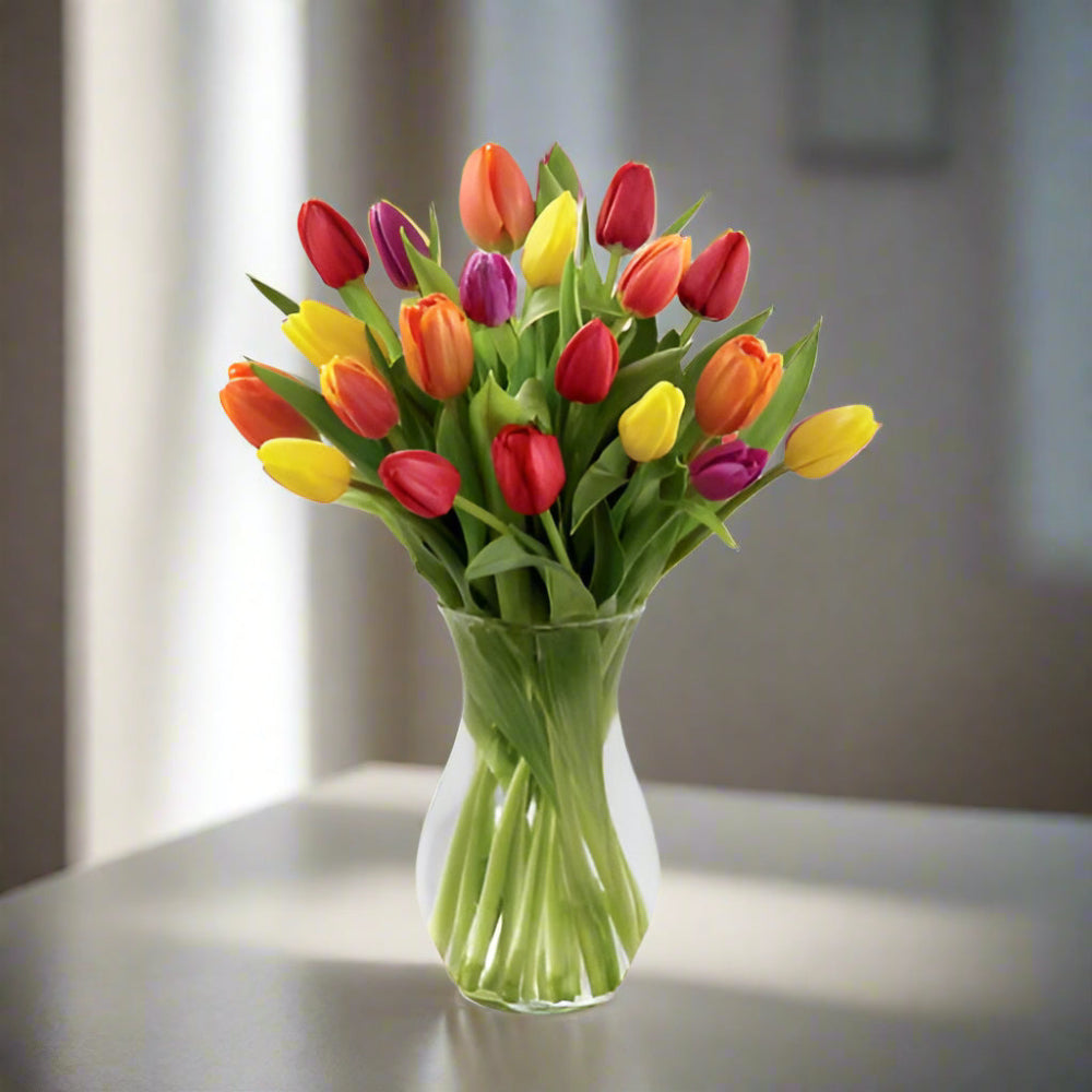 The Bright Spring Bouquet (Twenty  fresh cut tulips)