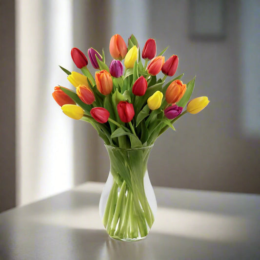 The Bright Spring Bouquet (Twenty  fresh cut tulips)