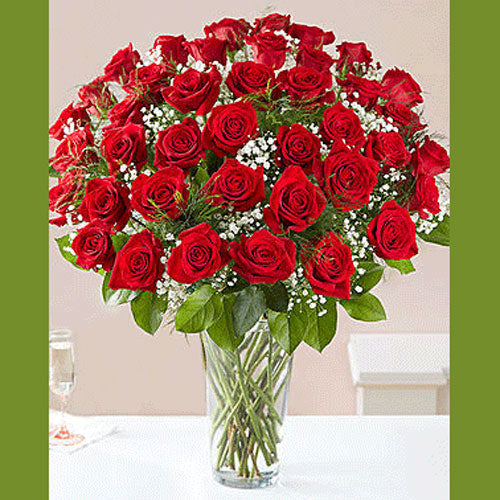 Love Royale ( 50 roses in vase ) โ GTA Flower Delivery