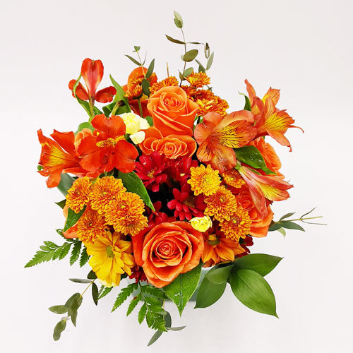 Le bouquet du coucher de soleil d'automne
