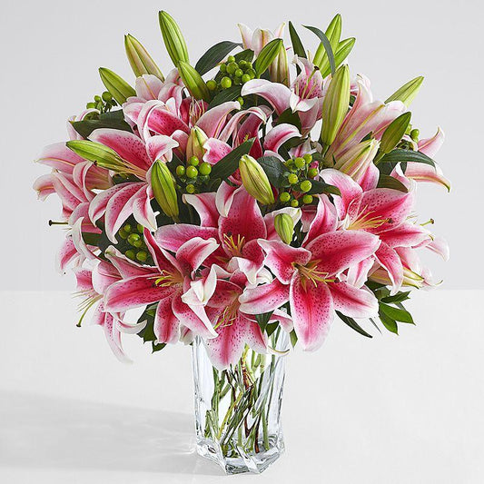 Sorbonne (Pink) Lilly Arrangement (24 blooms)