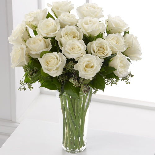 White Rose Sympathy Bouquet