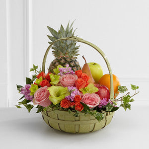 Basket - The Rest In Peace™ Fruit & Flowers Basket J-S56-4572
