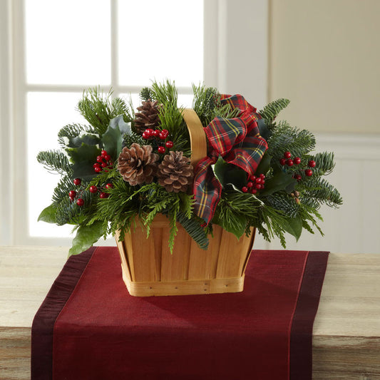 Bouquet - Christmas Coziness™ Basket  J-B10-5139