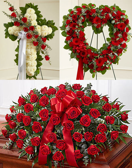 Premium Red Funeral Package