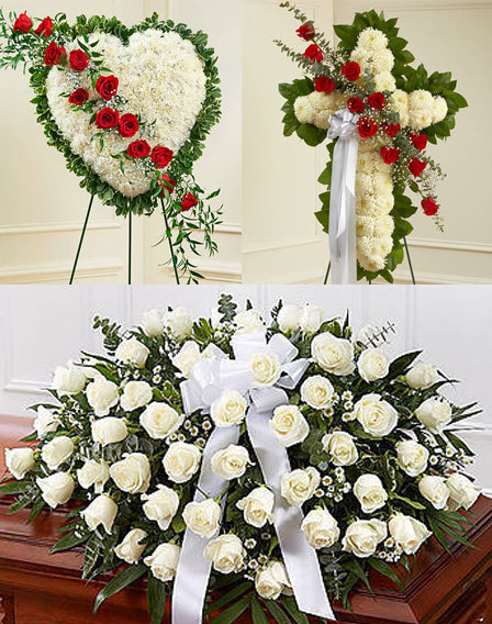 Red & White Funeral Package